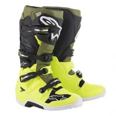 ALPINESTARS Boots TECH 7 Yellow Fluo / Military Green / Black