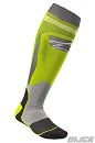 ALPINESTARS MX Plus-1 Socks Yellow Fluor / Cool Gray