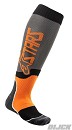 ALPINESTARS MX Plus-2 Socks Cool Gray / Orange Fluor
