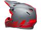 BELL Moto-9 Flex Helm Louver Matte Gray/Red BELL Moto-9 Flex Helm Louver Matte Gray/Red