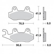 MMT Brake Pad Front RM..-95 KX89-93 YZ..-97 HVA92-94