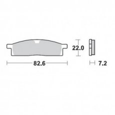 MMT Brake Pad Front YZ80/85 93-.. YZ65 18-.. Race MMT Brake Pad Front YZ80/85 93-.. YZ65 18-.. Race