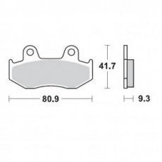 MMT Brake Pad Rear YFZ450 06-15