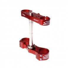 SCAR TOP & BOTTOM CLAMP CR250F 14-.. CR450F 13-16 RED
