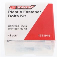 TMV Plastic fast bolt kit CRF250R 10-13 CRF450R 09 TMV Plastic fast bolt kit CRF250R 10-13 CRF450R 09-12(42pcs)
