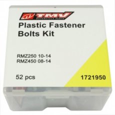 TMV Plastic fast. bolt kit RMZ250 10-14 RMZ450 08- TMV Plastic fast. bolt kit RMZ250 10-14 RMZ450 08-14 (52Pcs)